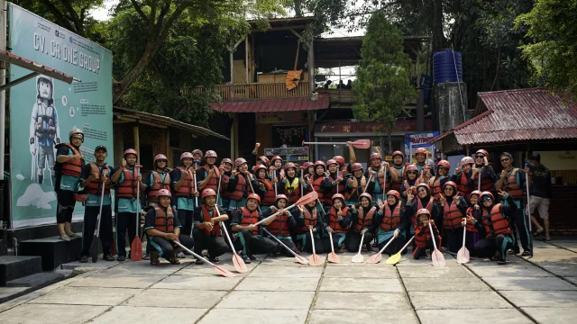 Start Point Cr One — rafting Sungai Cisadane Bogor